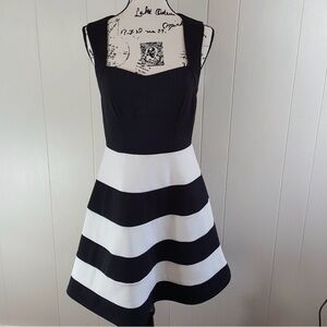 Romeo & Juliet Couture Black and White Mini Dress